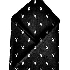 Playboy Classic Rabbit Pocket Square Men's Pocket Squares for Modern Lifestyle